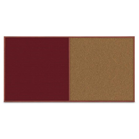 United Visual Products Enclosed Corkboard, 1 Door, 72"x48", 4" Fra, UV3419-SATIN-MEDGRY UV3419-SATIN-MEDGRY